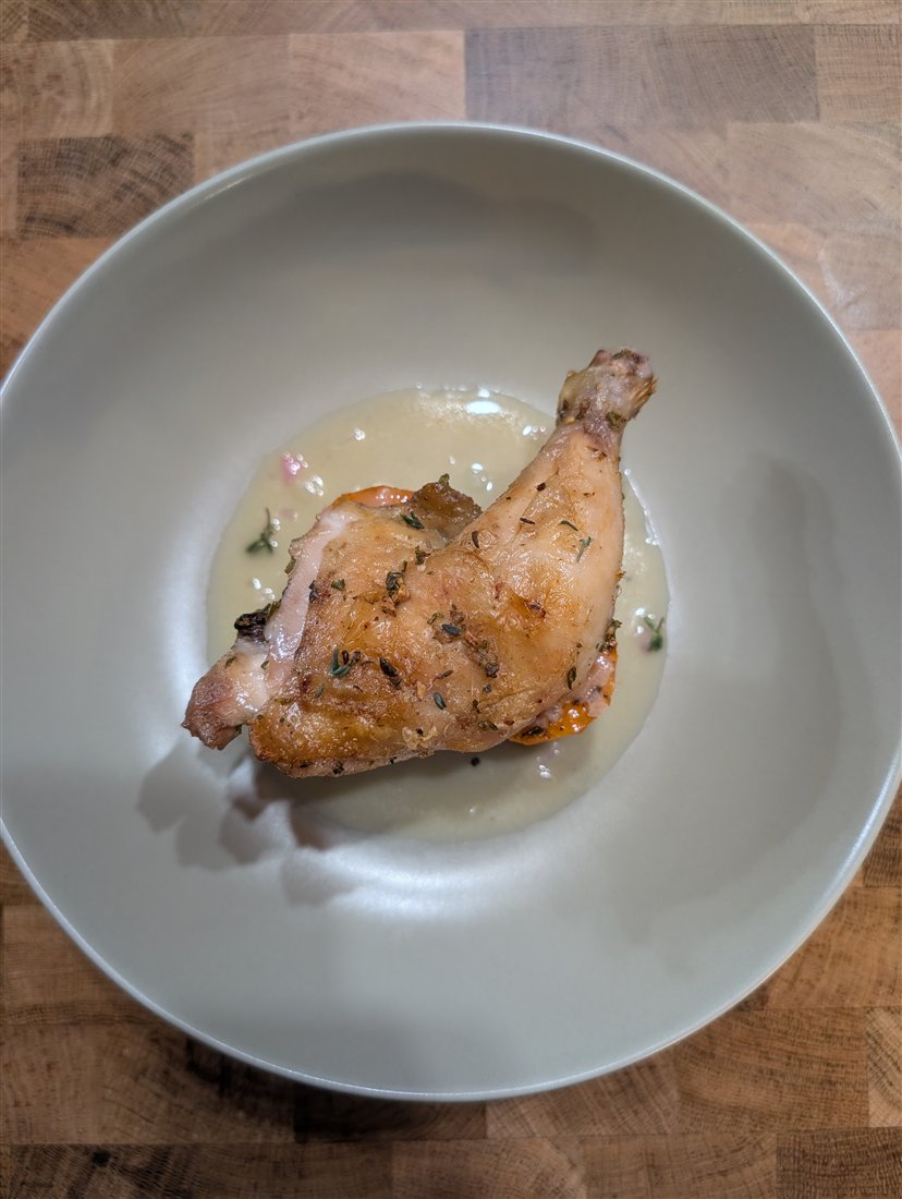 Cornish hen plating